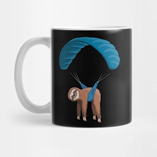 Paragliding Flying Sloth Skydiving Paraglider Mug